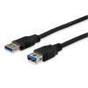 CAVO PROLUNGA USB 3.0 - 3 MT. - MASCHIO/FEMMINA TIPO A/A - NERO - 128399