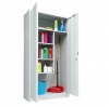 ARMADIO PORTASCOPE IN METALLO A 2 ANTE BATTENTI - L. 90 X P. 41 X H.181,5 - GRIGIO - (RAL 7035) - CODICE 86653
