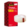 NASTRO ADESIVO SCOTCH CRYSTAL 600 - 19 MM. X 33 MT. - ACRILICO - TRASPARENTE - CONF. 7+1 ROTOLI - CODICE 81536
