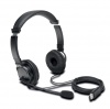 CUFFIE USB CON MICROFONO E AURICOLARI - CON FILO - NERO - KENSINGTON - CODICE 91284