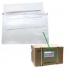 BUSTE PLASTICA ADESIVE - 23X12,5 - PER SPEDIZIONI - CONFEZIONE 100 PEZZI - SENZA SCRITTE - 