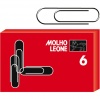 FERMAGLI N. 6 - (MM. 57) - IN ACCIAIO ZINCATO - CONFEZIONE 100 PEZZI - MOLHO LEONE - 21106 - CODICE 47864