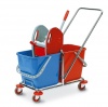 CARRELLO PER PULIZIE TUCSON - 50 LT. - 78X41X89 CM. - ROSSO/BLU - 0470B - CODICE 74115
