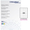 ETICHETTE ADESIVE - 47,5X25,5 MM. - CONFEZIONE 4.400 ETICHETTE - (A406) - 