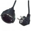CAVO ALIMENAZIONE/PROLUNGA ELETTRICA - 5 MT. - NERO - C/CONNETTORE CEE 7/4 SCHUKO 16A A CONNETTORE CEE 7/4 SCHUKO 16A