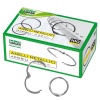 SCATOLA 50 ANELLI  METALLICI 4 CM. - PER RILEGATURA - CONFEZIONE 100 PEZZI - 454 - LEBEZ - CODICE 36526